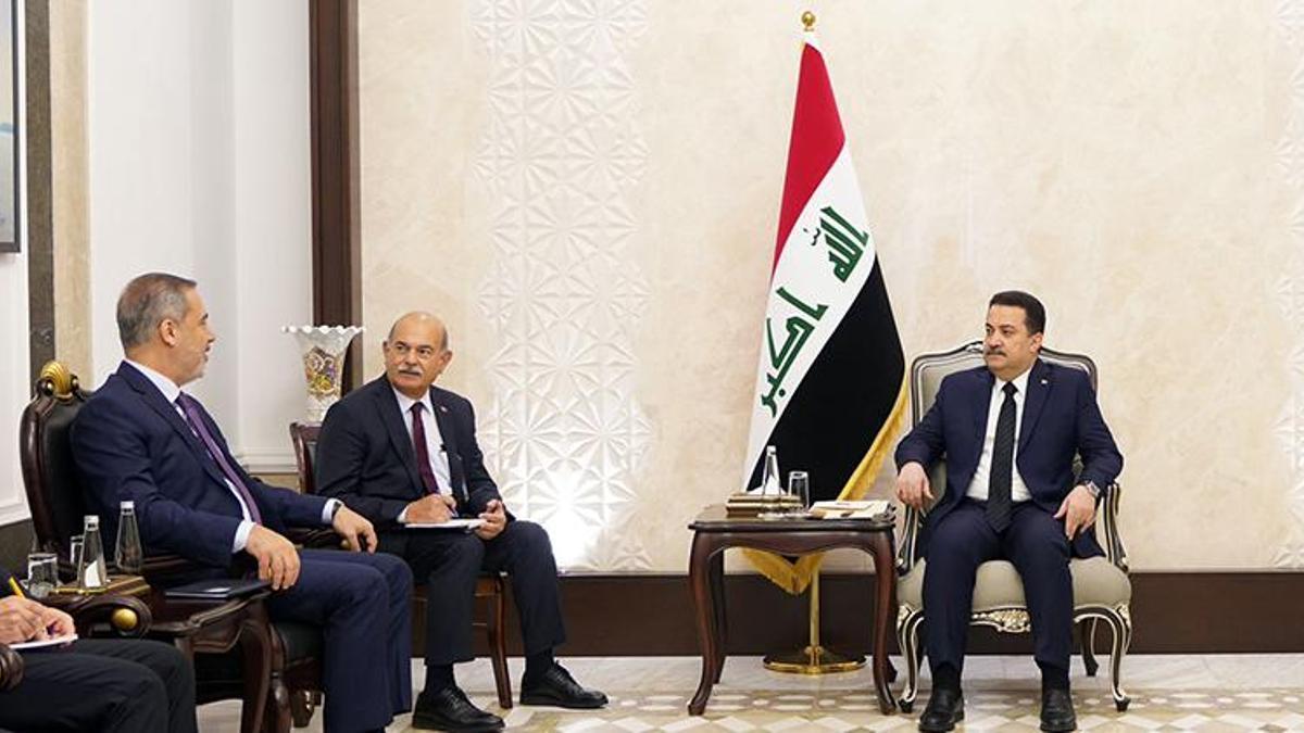 Fidan, Irak Başbakanı Sudani ve Egemenlik İttifakı Lideri Hançer ile görüştü