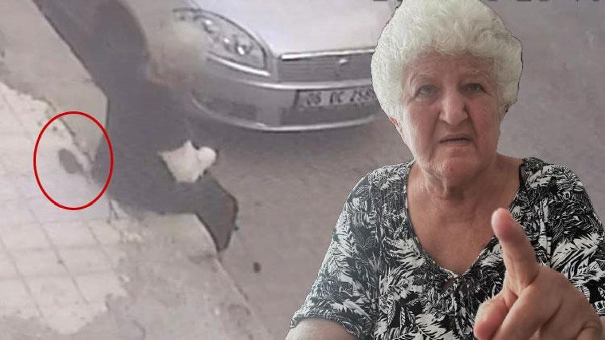 Fare tarafından ısırılan yaşlı kadın hastanelik oldu! Panik anları güvenlik kamerasına yansıdı
