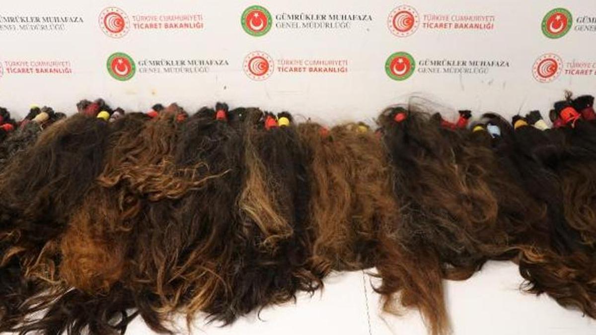 Havalimanlarında dikkat çeken saç operasyonu! 53 kilo ele geçirildi