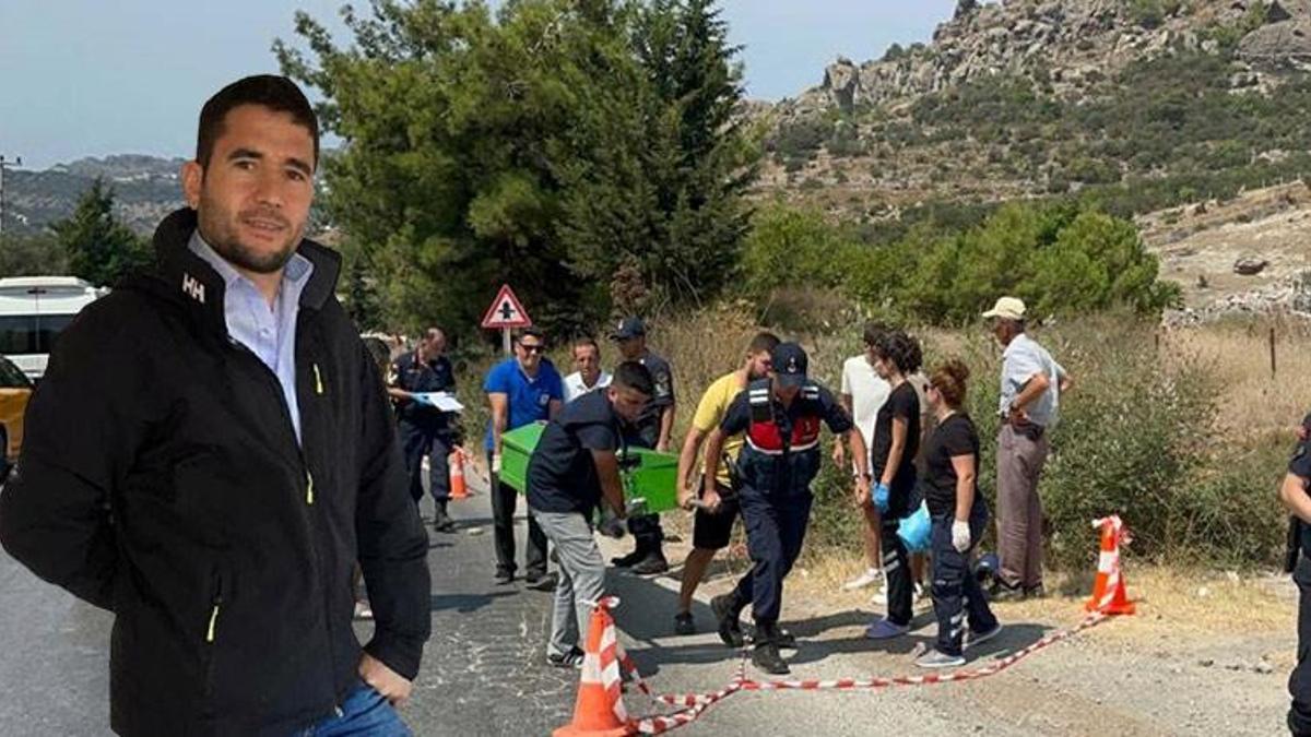 Otomobilin çarptığı motosikletin sürücüsü muhtar feci şekilde can verdi