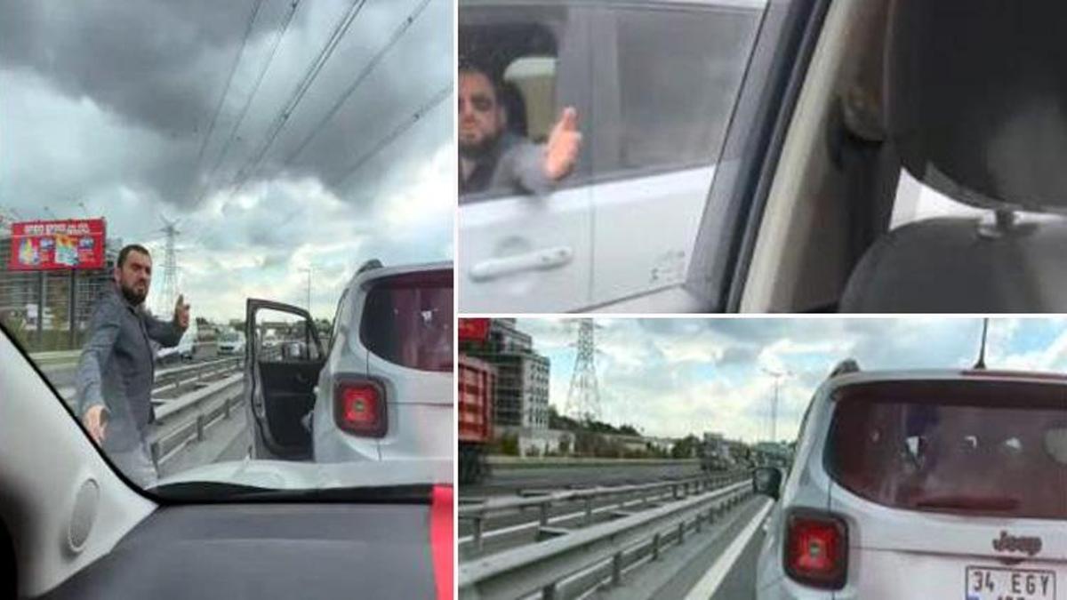 Trafik magandası bu kez psikiyatristin yoluna çıktı! Her şeyi sosyal medyadan paylaştı