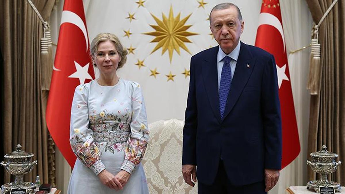 Cumhurbaşkanı Erdoğan, İsveç Büyükelçisi Malena Mard’ı kabul etti