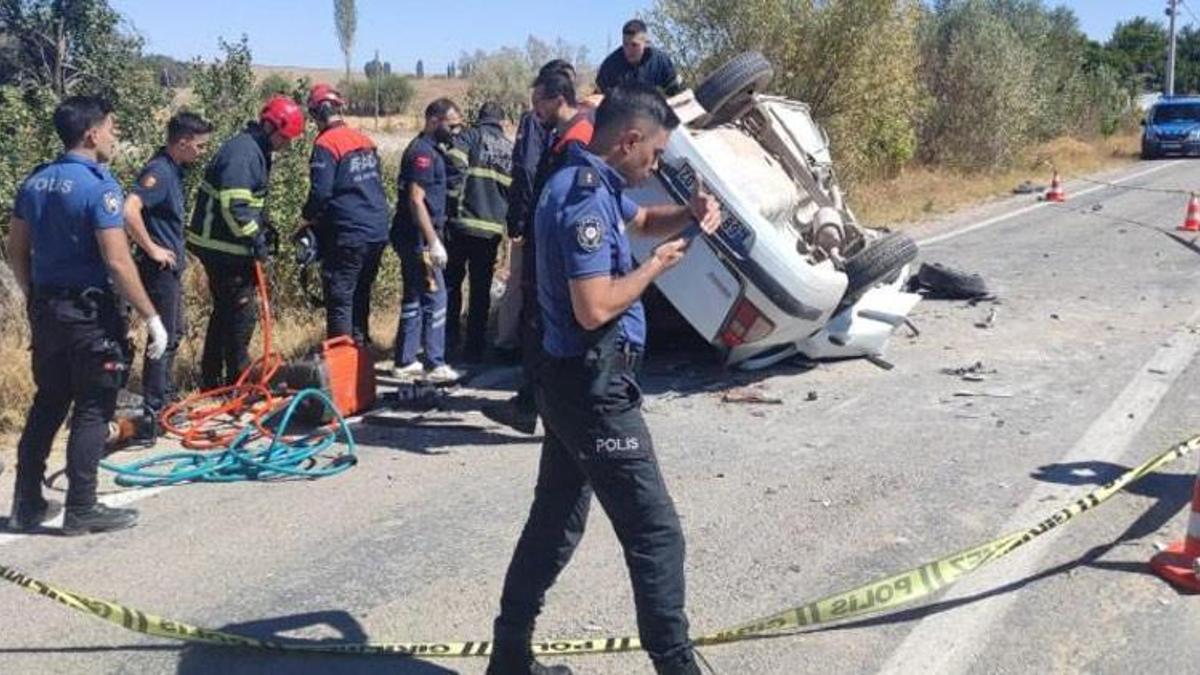 Aksaray'da hatalı sollama facia ile sonuçlandı! 3 kişi öldü 2 kişi yaralandı