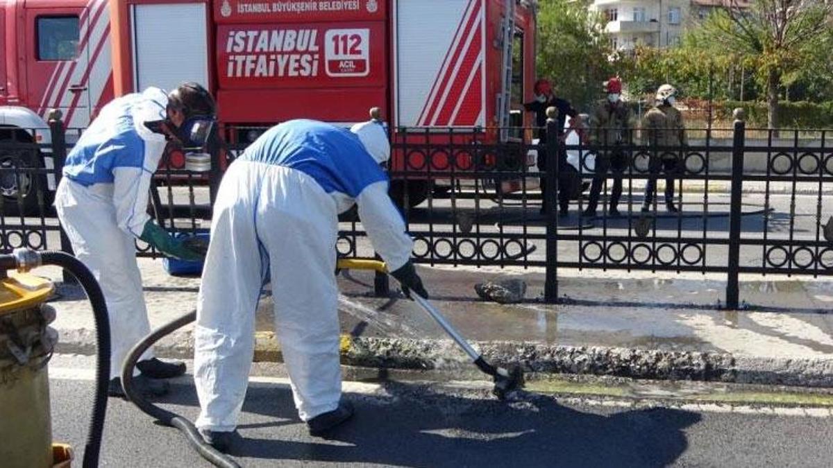 Pendik'te kimyasal alarmı