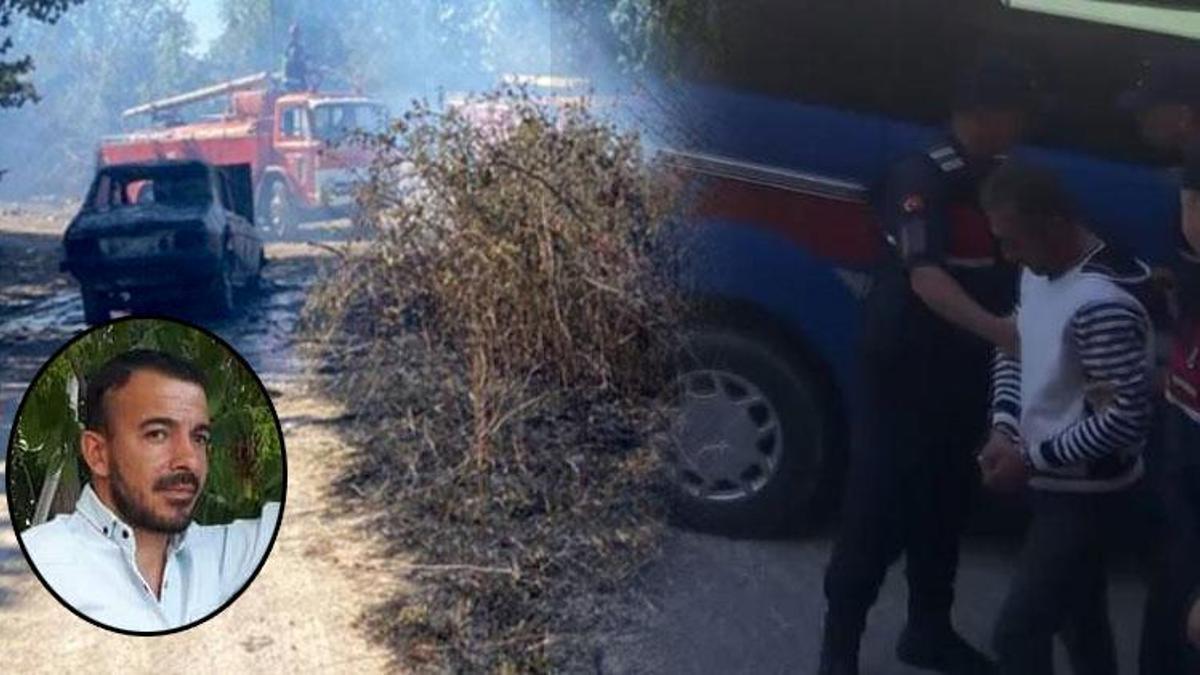 Amasya'da kan donduran cinayet! Taşla öldürüp, cesedi koyduğu otomobili ateşe verdi