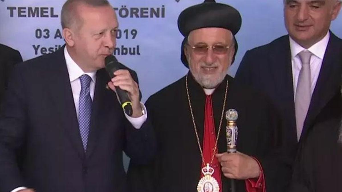 Erdoğan 2019'da temelini atmıştı! Cumhuriyet’in ilk kilisesinde Süryani Ortodoks Ruhani Liderinden ilk röportaj