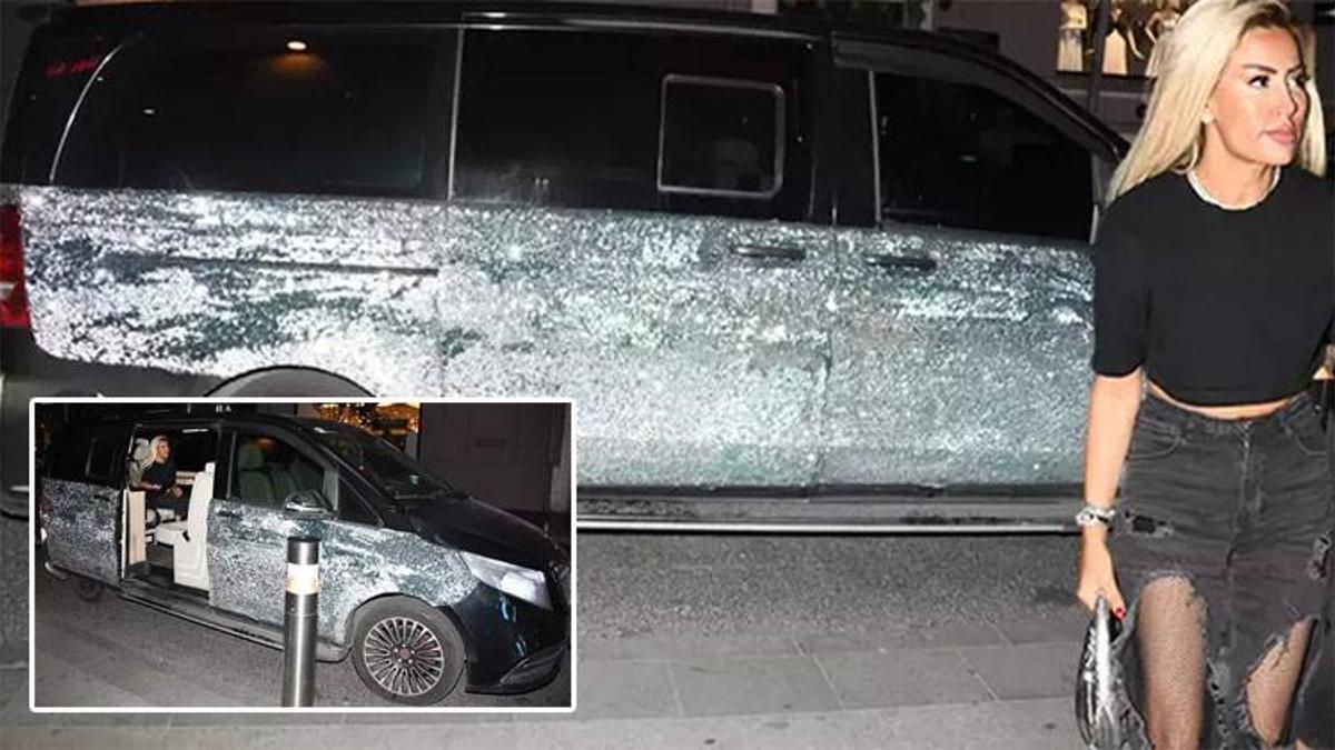 Şarkıcı Maral'ın pullarla kaplı özel plaka aracı kendisinden daha meşhur