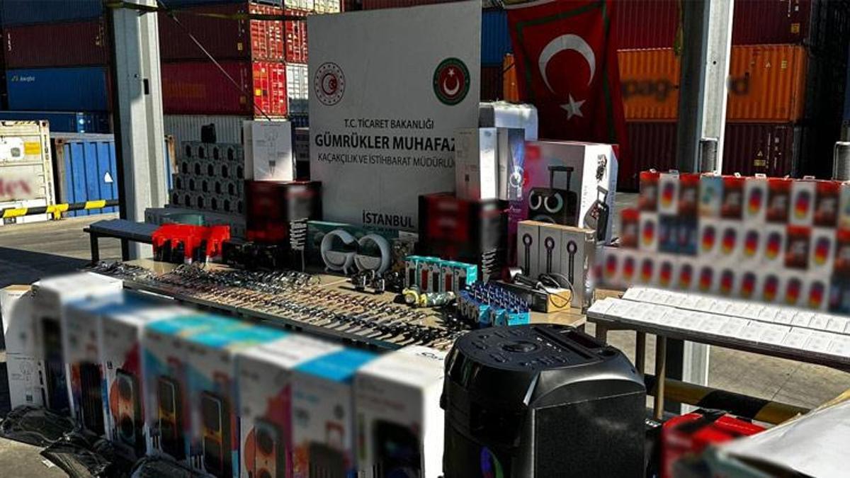Ambarlı Limanı'nda 21 milyon lira değerinde kaçak eşya ele geçirildi