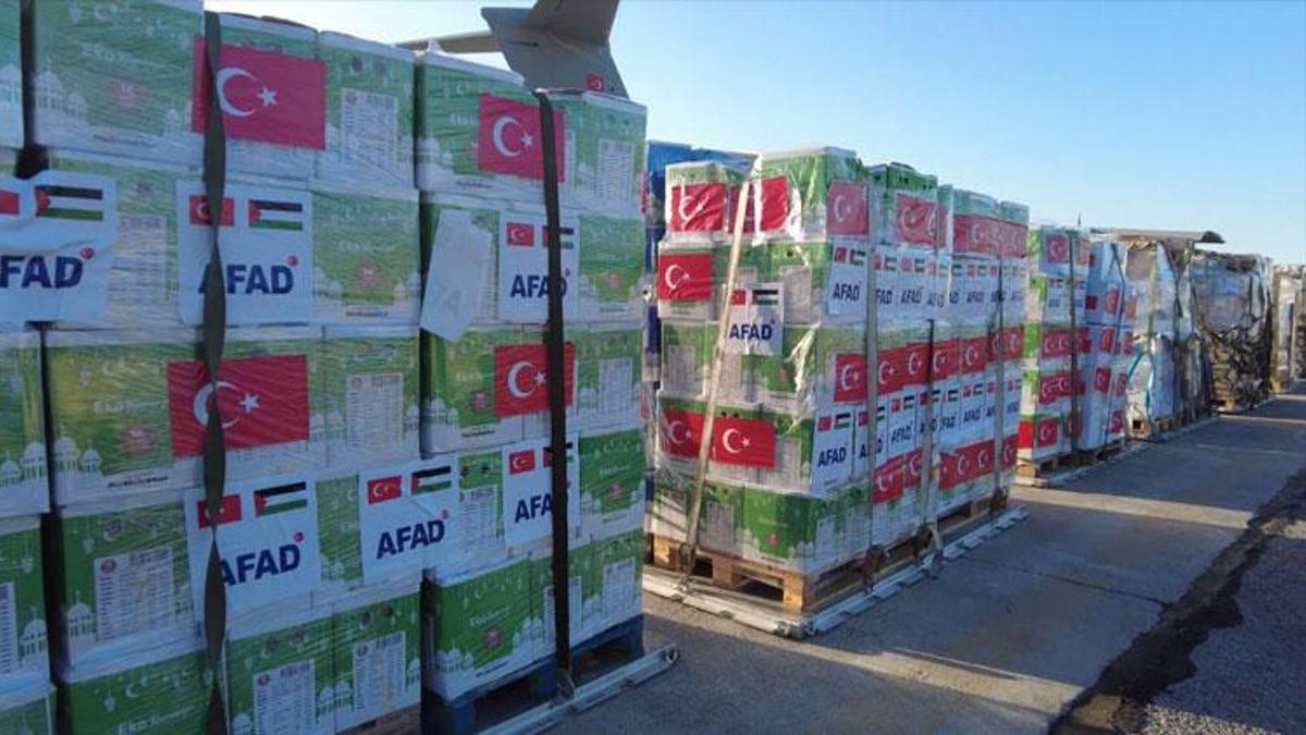 MSB: Gazze için hazırlanan yardımlar Mısır'a ulaştı