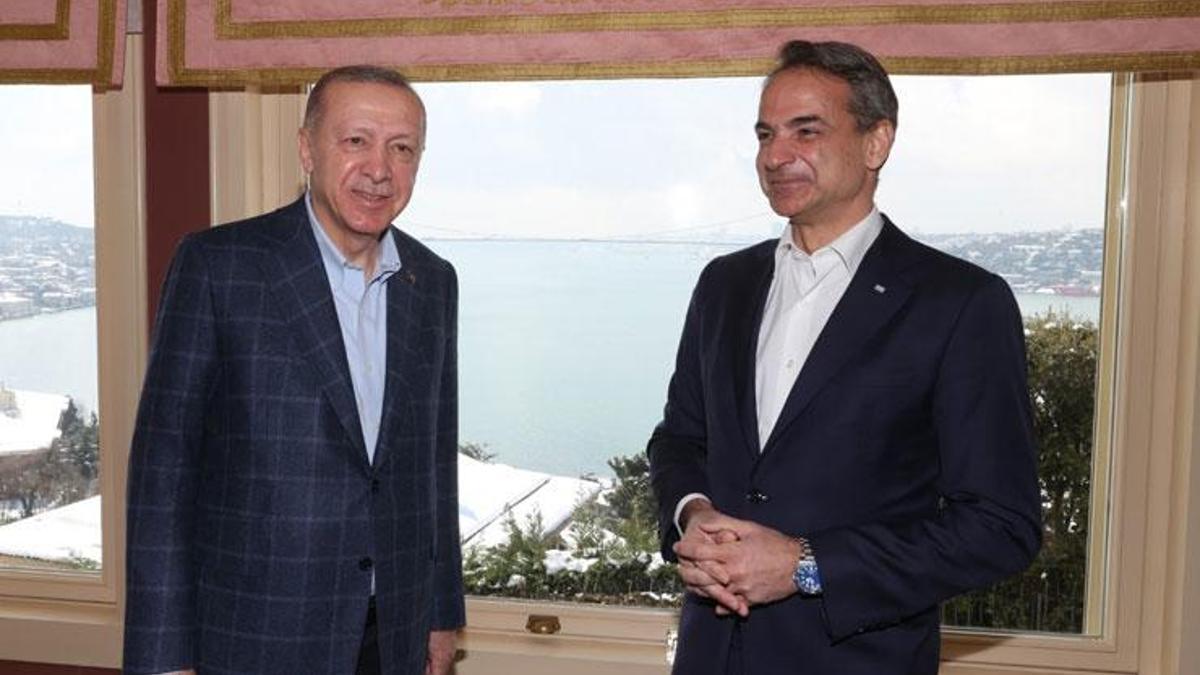 Cumhurbaşkanı Erdoğan, Miçotakis ile görüştü