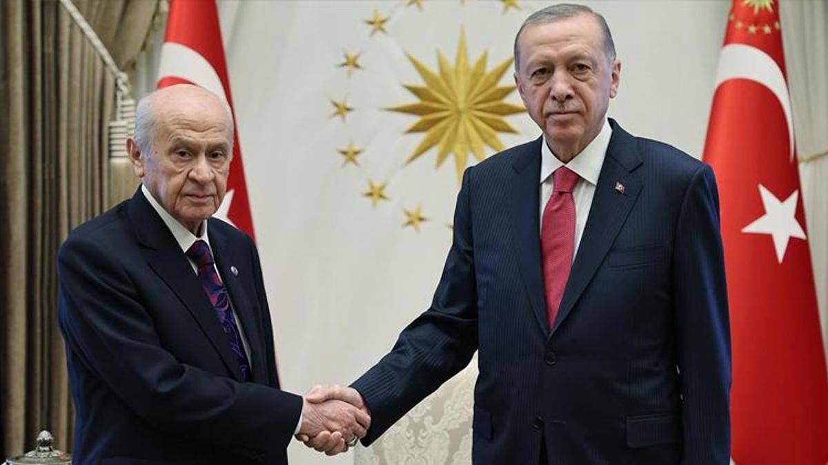Cumhurbaşkanı Erdoğan, MHP Genel Başkanı Bahçeli ile görüştü
