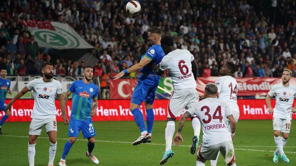 Galatasaray Rize deplasmanında 3 puanı tek golle aldı