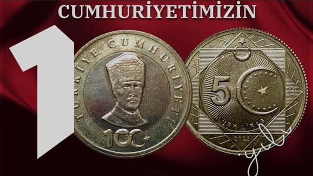 100. yıl parası nereden alınır? Darphane 100. yıl parası kaç TL değerinde, Cumhuriyet 100. yıl hatıra parası kaç adet basıldı?