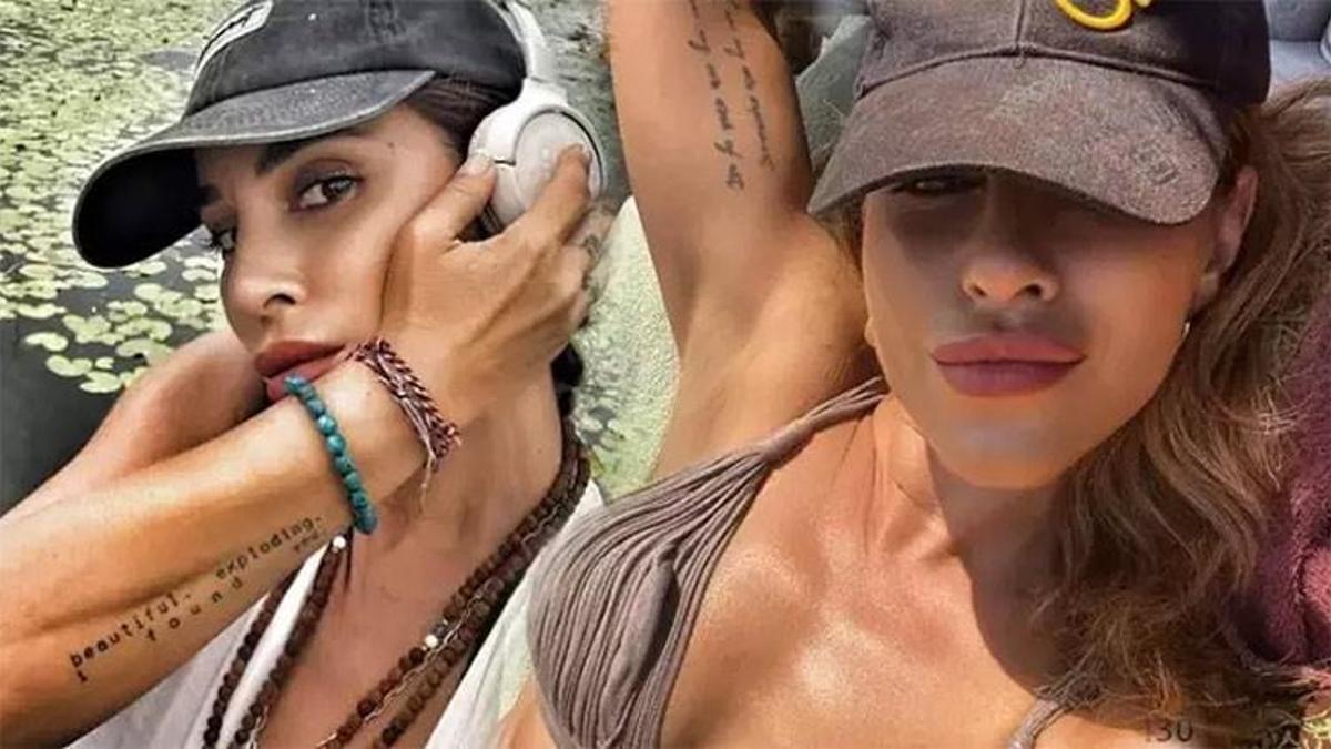 Irmak Ünal bikinili pozlarıyla şov yaptı! Fit hali dikkat çekti