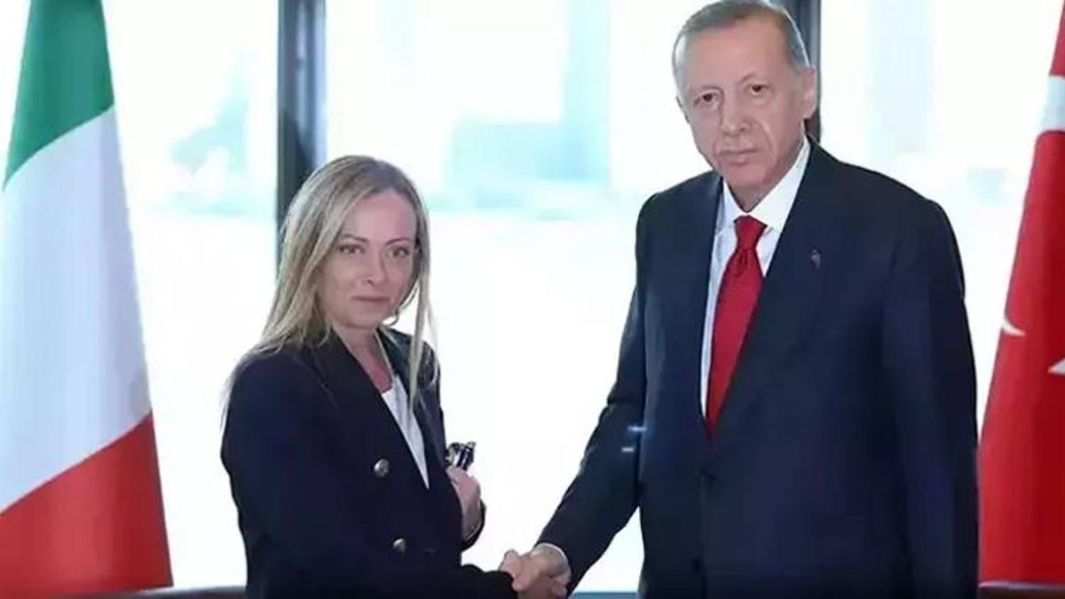 Cumhurbaşkanı Erdoğan, İtalya Başbakanı Meloni ile görüştü
