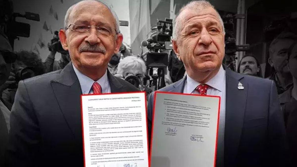 Zafer Partisi lideri Ümit Özdağ, Kılıçdaroğlu ile yaptığı gizli protokolü yayımladı!