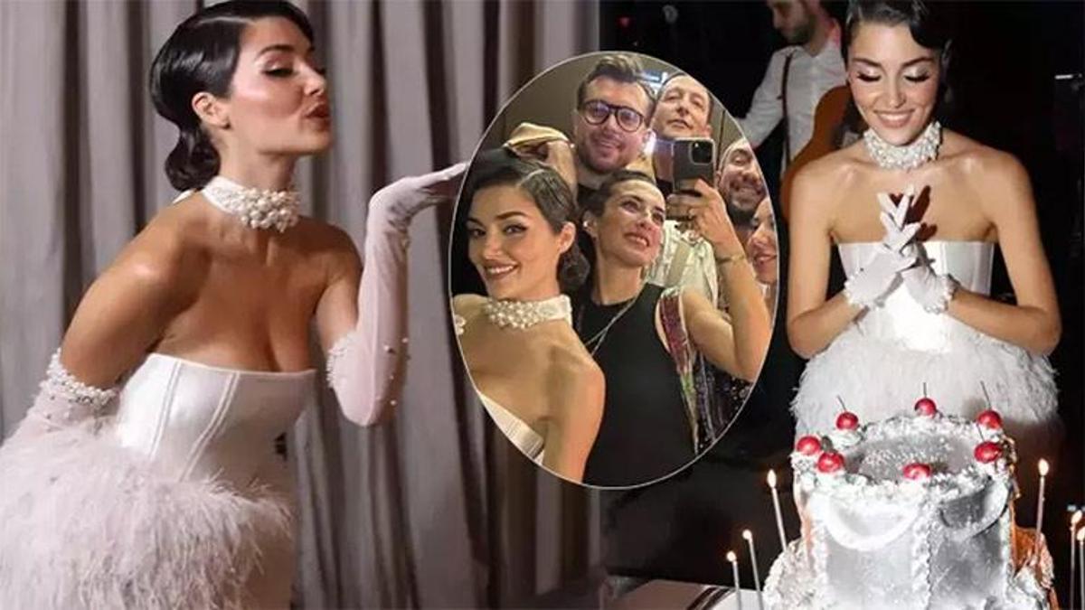 Hande Erçel 30 oldu! Düğün gibi doğum günü partisi olay oldu