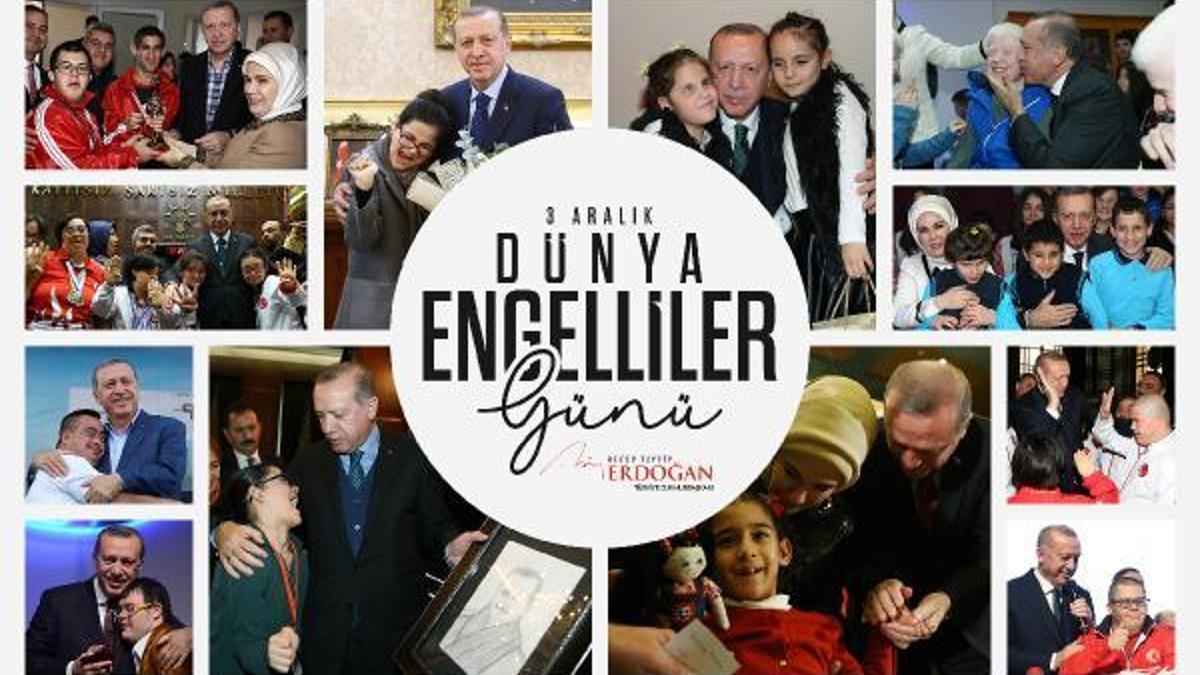 Cumhurbaşkanı Erdoğan'dan 'Engelliler Günü' paylaşımı