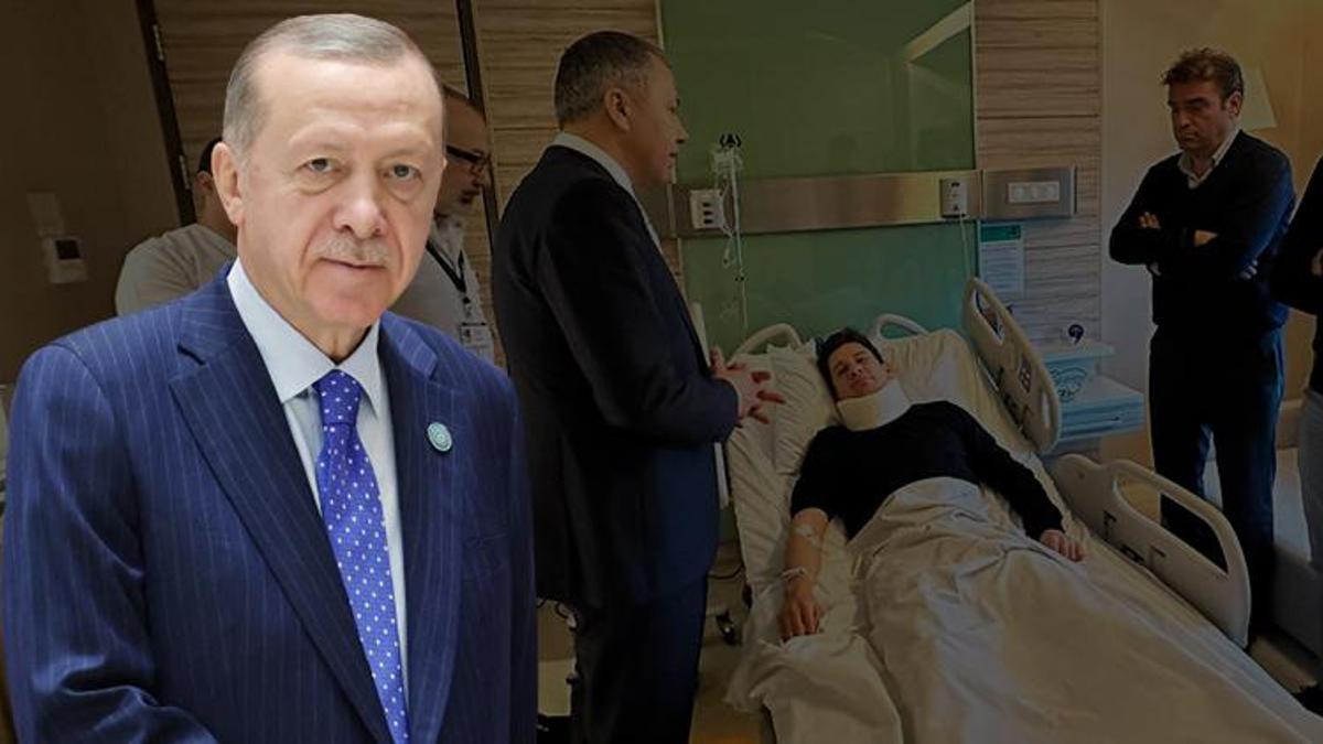 Cumhurbaşkanı Erdoğan, saldırıya uğrayan Hakem Meler ile görüştü