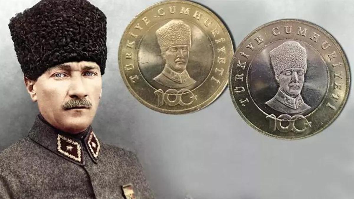 Cumhuriyet'in 100. yılına özel basıldı! 5 TL’de Atatürk tartışması