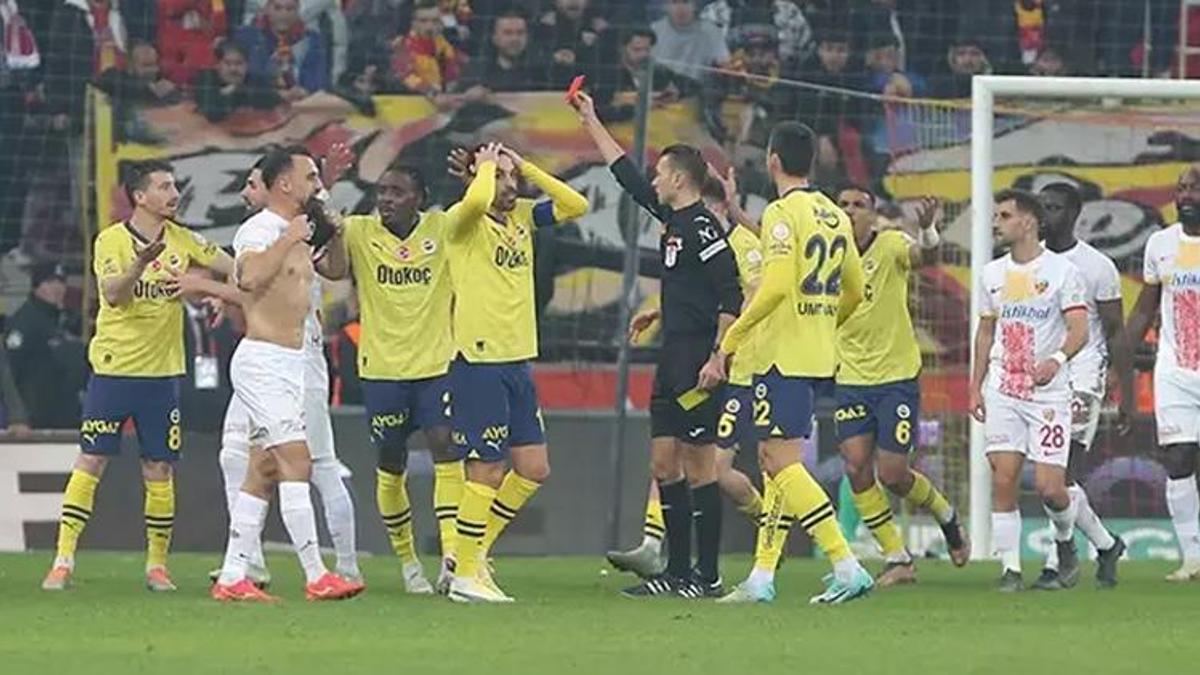 Kayserispor-Fenerbahçe maçının hakem raporu ortaya çıktı!