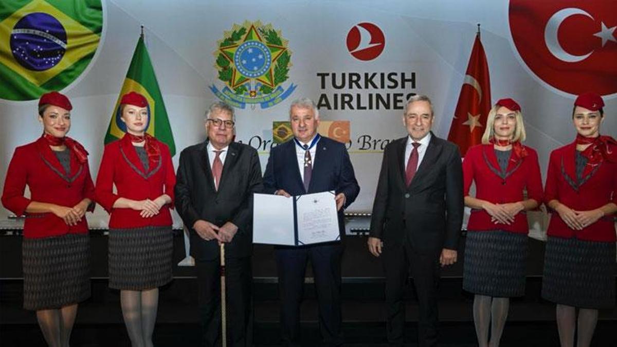 THY Genel Müdürü Ekşi'ye Brezilya Devlet Nişanı verildi