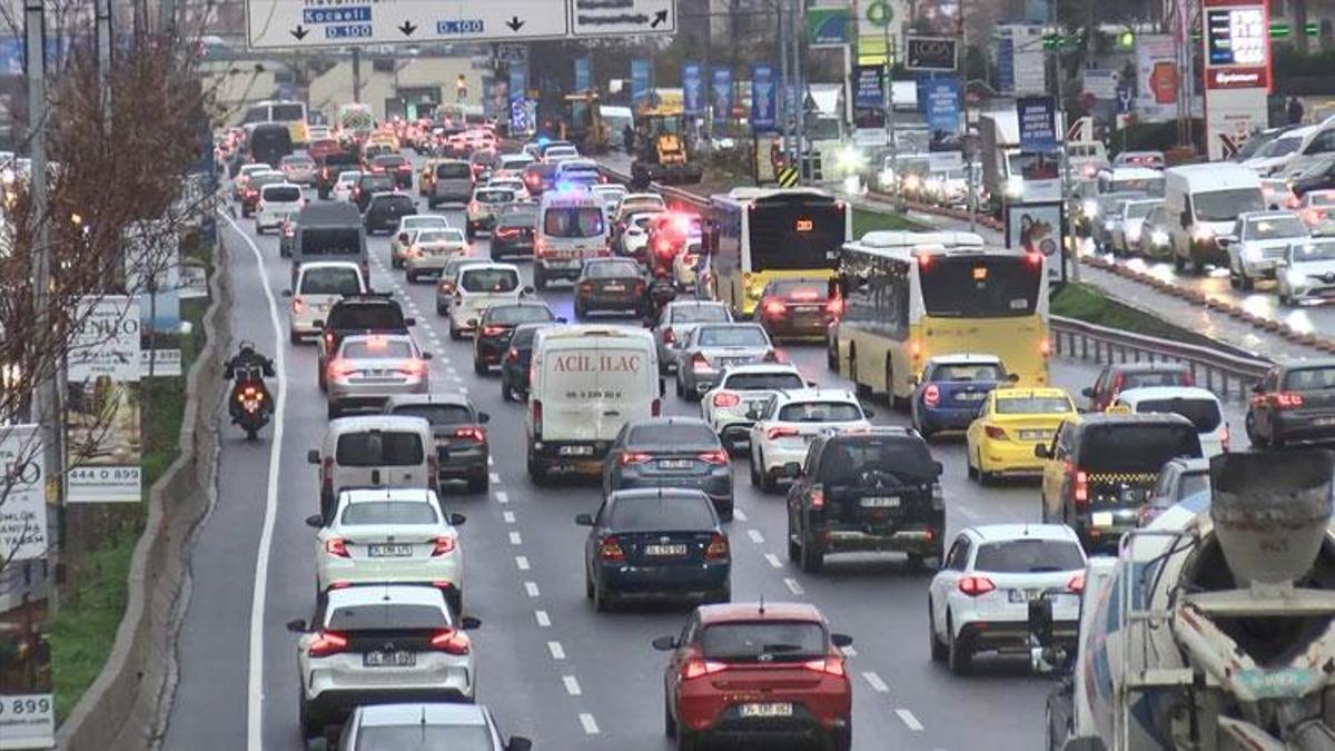 İstanbul'da trafik yoğunluğu