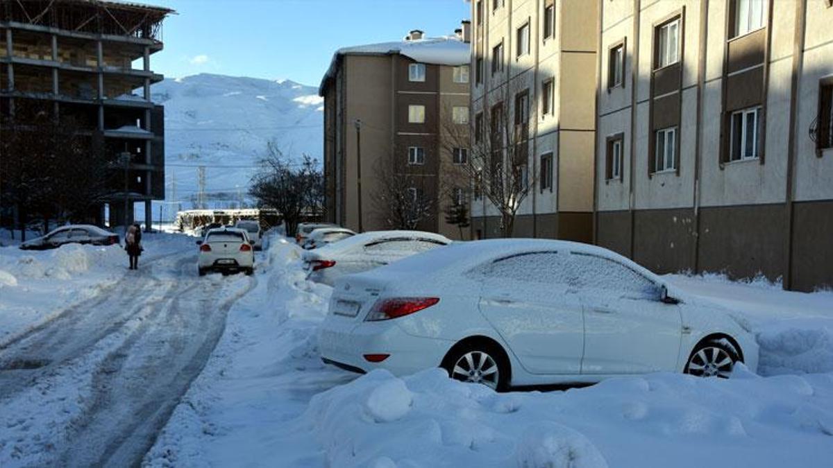 Bitlis'te 49 köy yolu kardan kapandı
