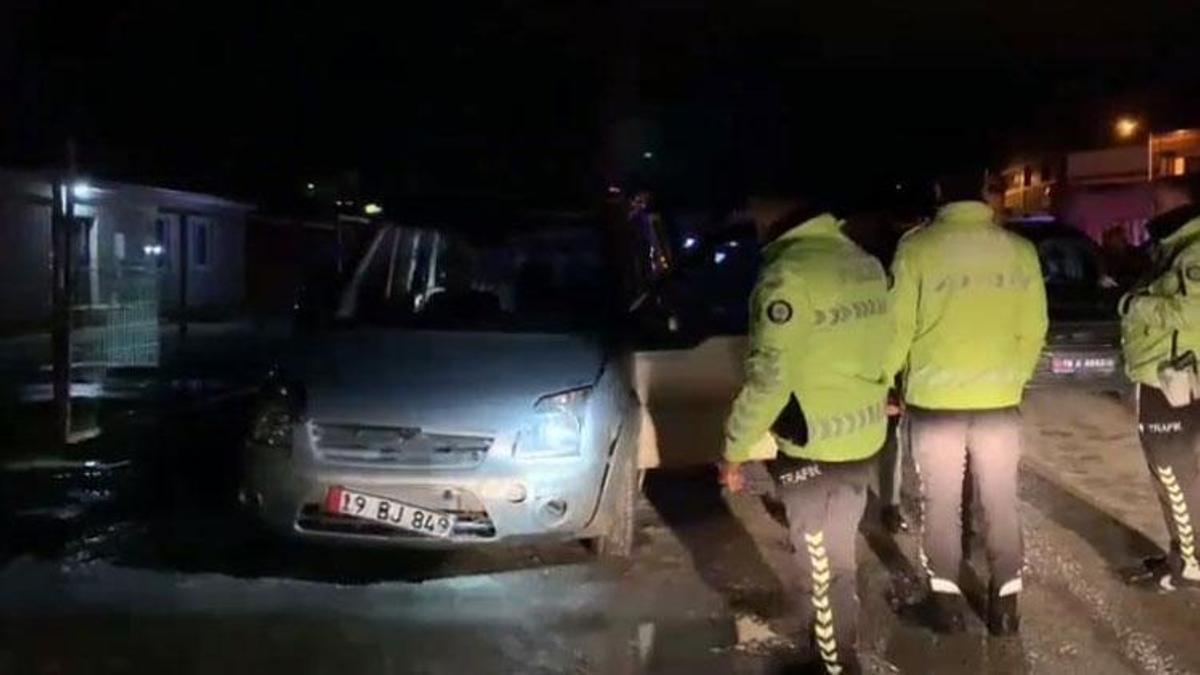11 araca çarpan hafif ticari aracın sürücüsü takiple yakalandı