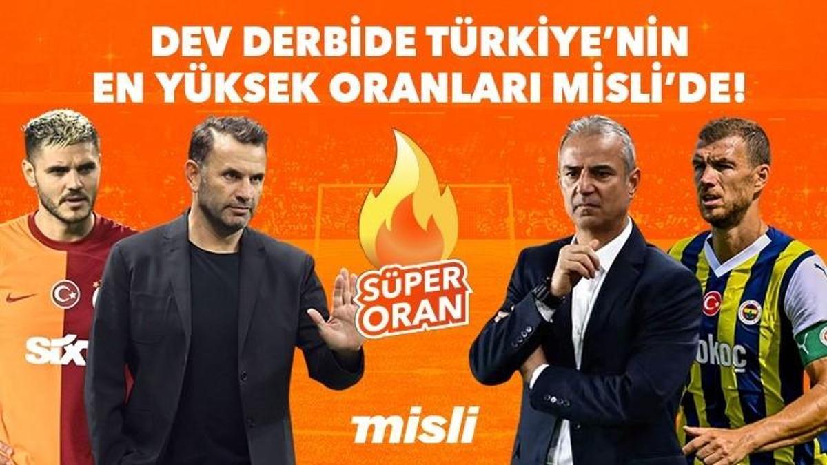 Galatasaray - Fenerbahçe maçı Tek Maç ve Canlı Bahis seçenekleriyle Misli’de