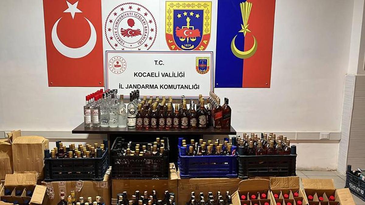 Piyasa değeri 1 milyon TL olan kaçak içki ele geçirildi