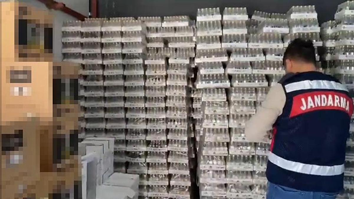 Antalya'da Cumhuriyet tarihinin en büyük kaçak içki operasyonu