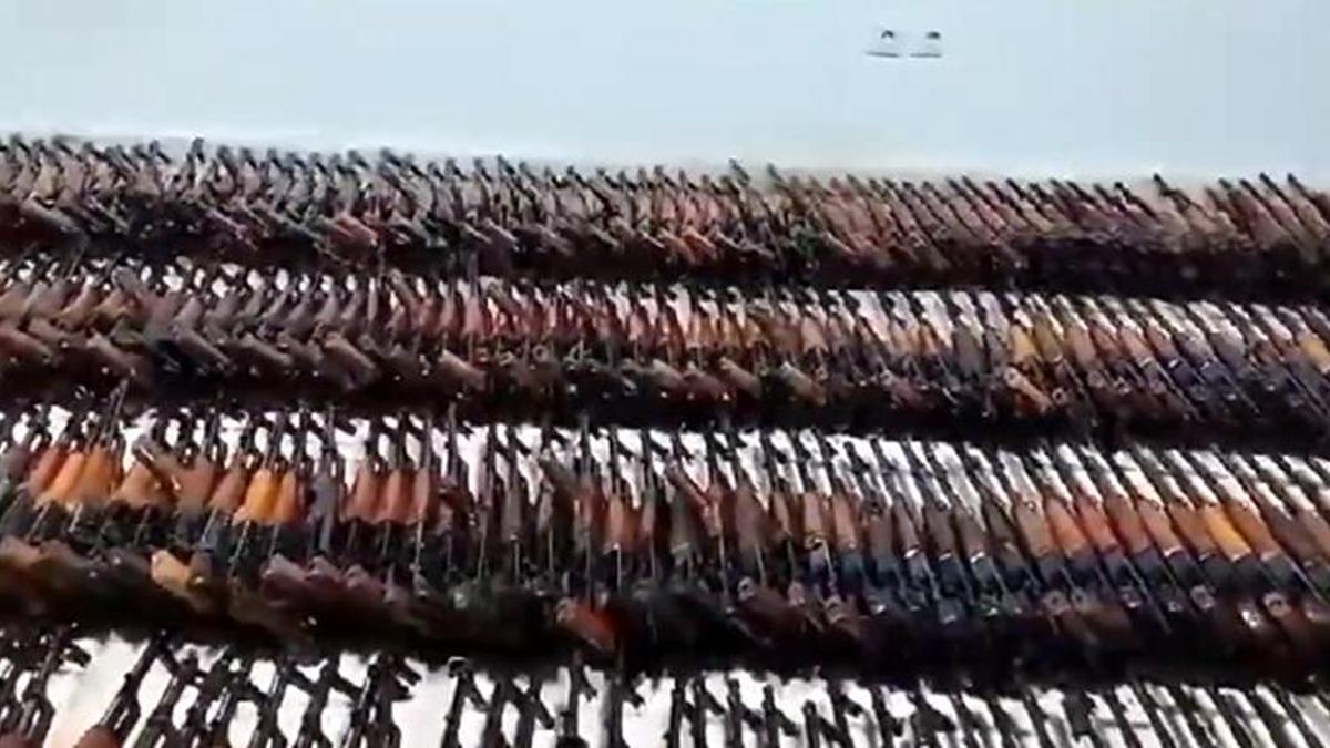Irak'ın kuzeyinde çok sayıda silah ve mühimmat ele geçirildi