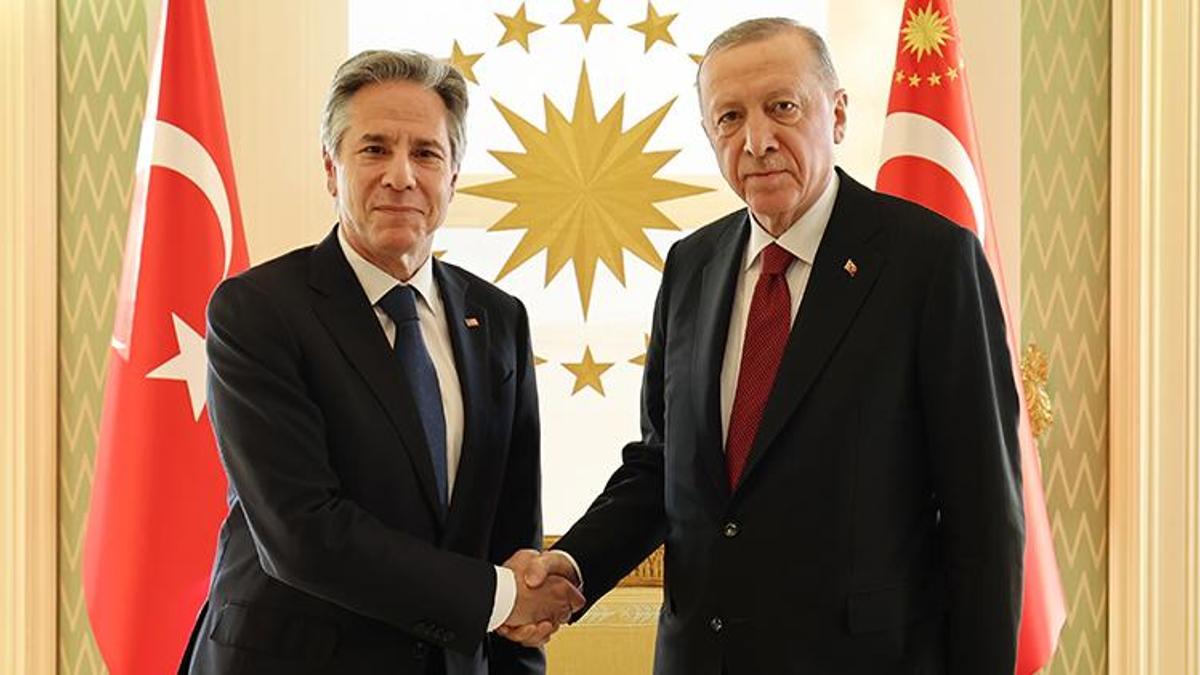 Cumhurbaşkanı Erdoğan, Antony Blinken'ı kabul etti