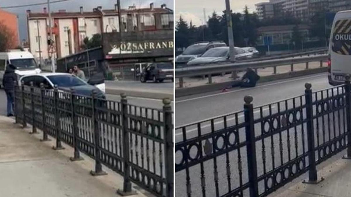 İstanbul'da sokak ortasında dehşet! Genç eşini ve bebeğini yolda metrelerce sürükledi
