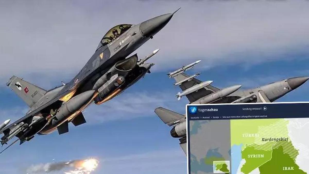 Türkiye'nin hava harekatı dünya basınında yankı buldu! Alman gazeteden skandal harita