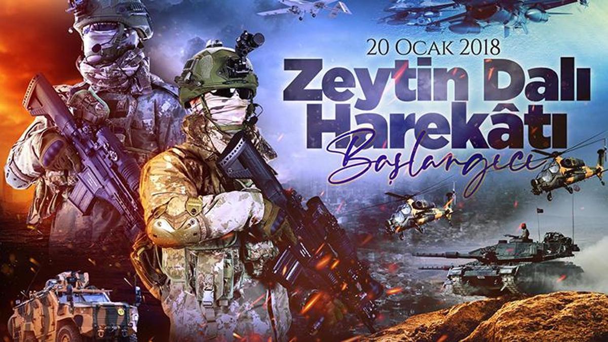 MSB'den 'Zeytin Dalı Harekatı' paylaşımı