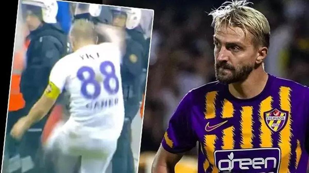 Caner Erkin çılgına döndü! Rakip taraftar tepki gösterdi