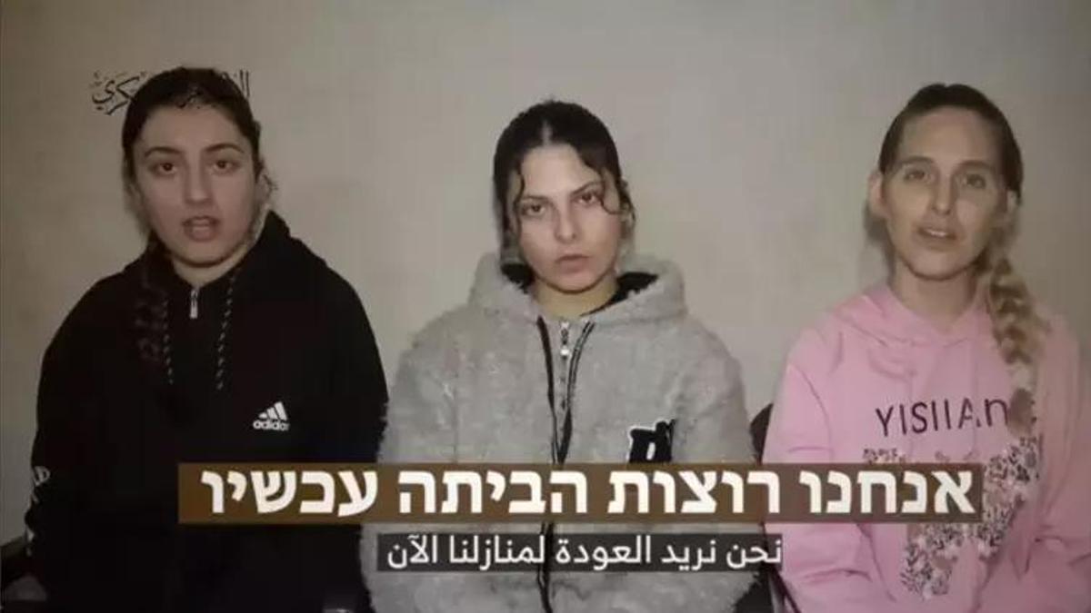 Hamas, 3 İsrailli rehinenin görüntüsünü paylaştı