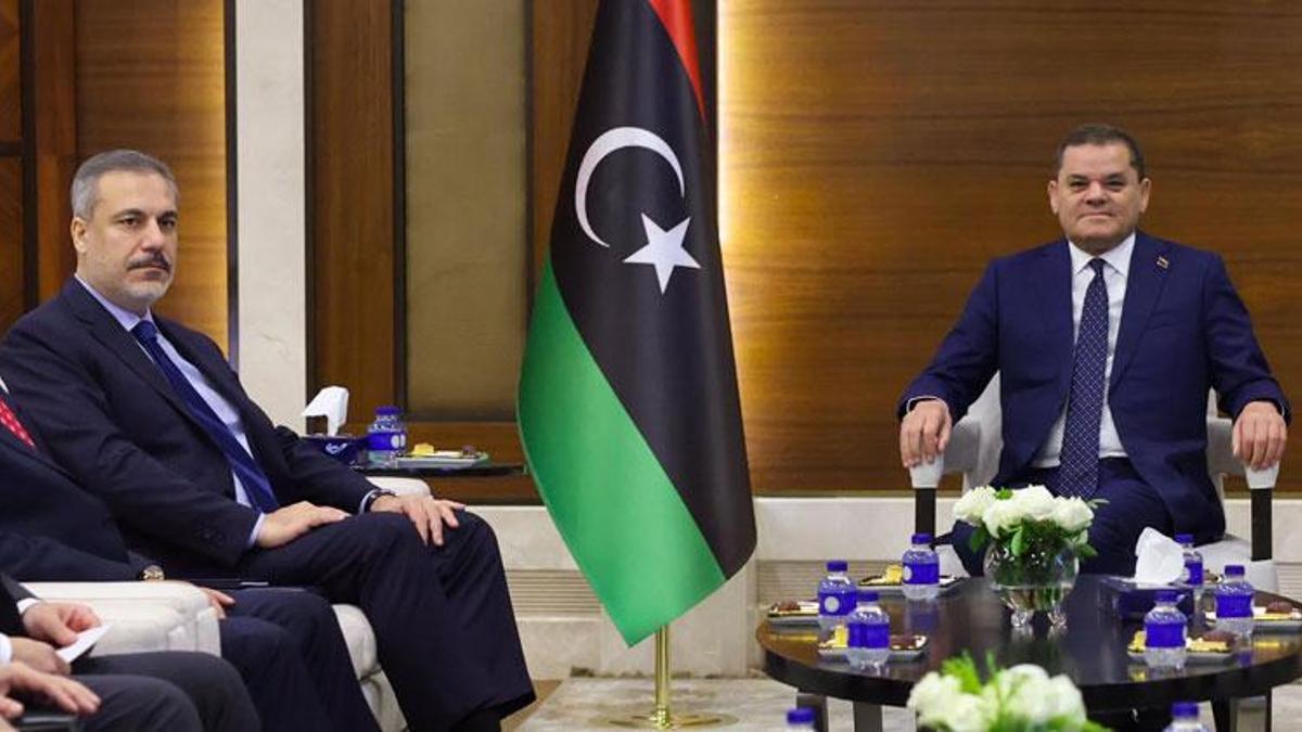 Dışişleri Bakanı Hakan Fidan, Libya Başbakanı Dibeybe ile bir araya geldi