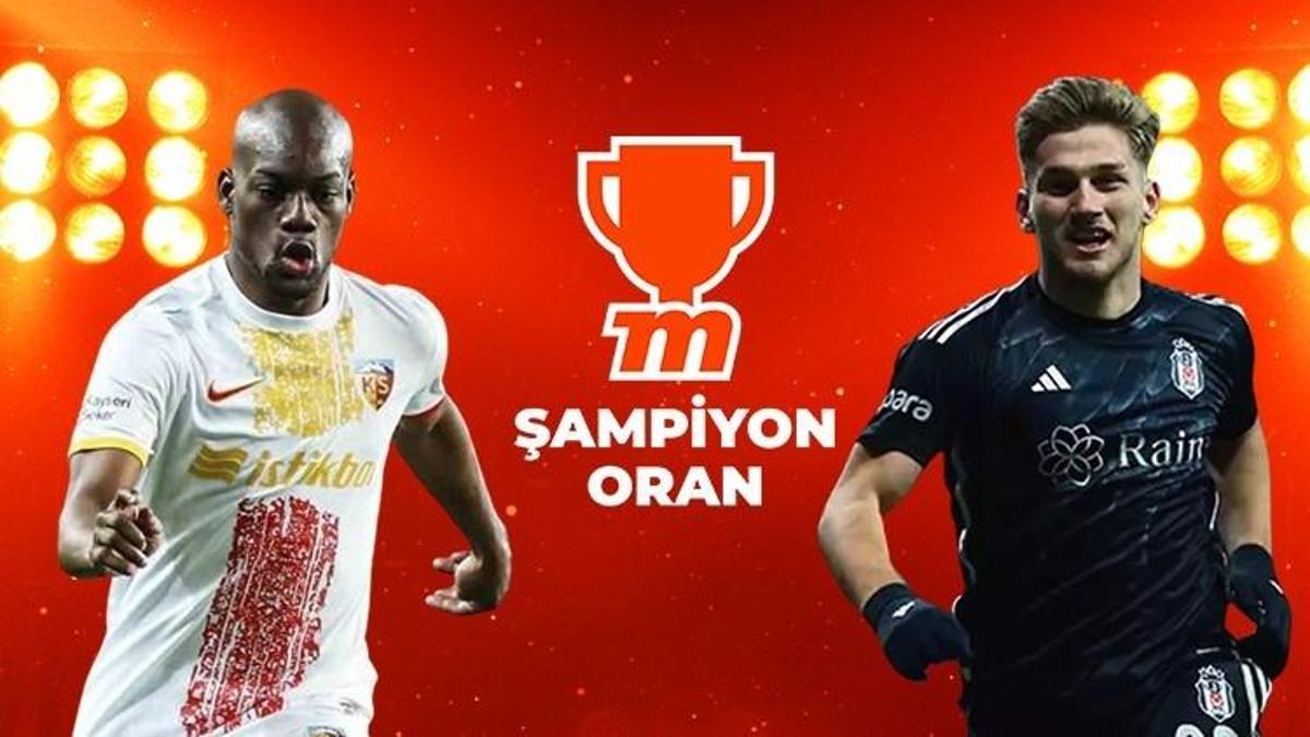 Kayserispor - Beşiktaş maçı Tek Maç ve Canlı Bahis seçenekleriyle Misli’de