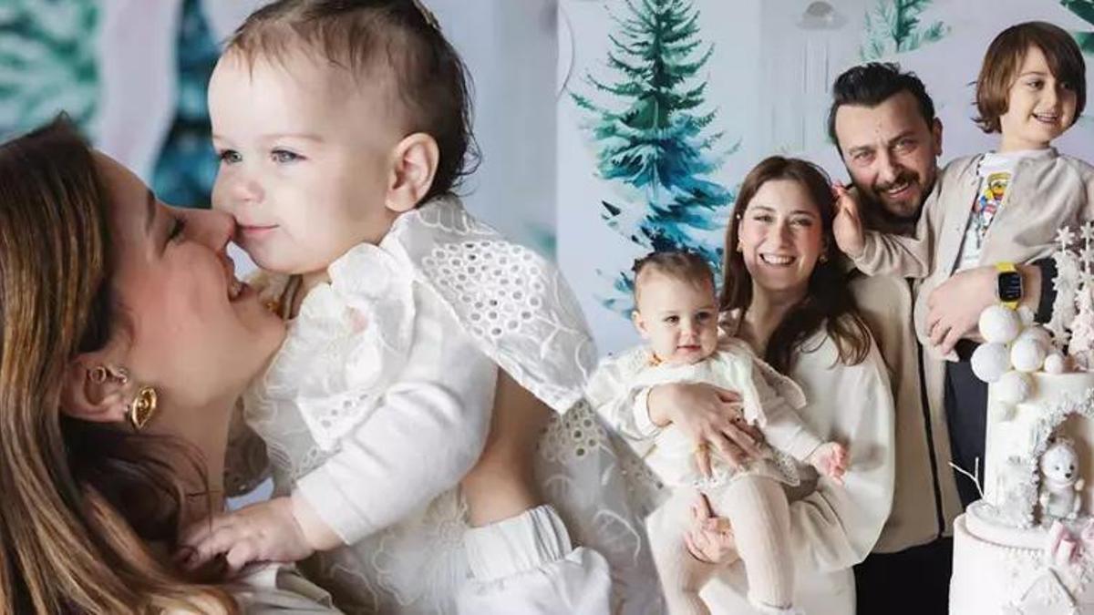 Hazal Kaya kızı Leyla Süreyya'nın yüzünü ilk kez 1. yaş gününde gösterdi