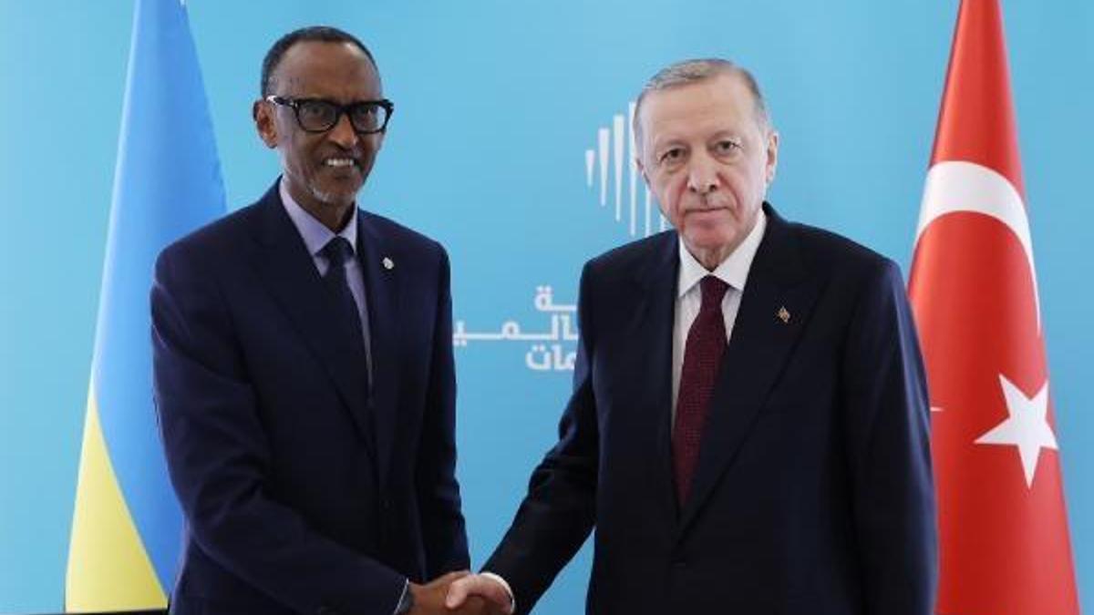 Cumhurbaşkanı Erdoğan, Ruanda Cumhurbaşkanı ile görüştü