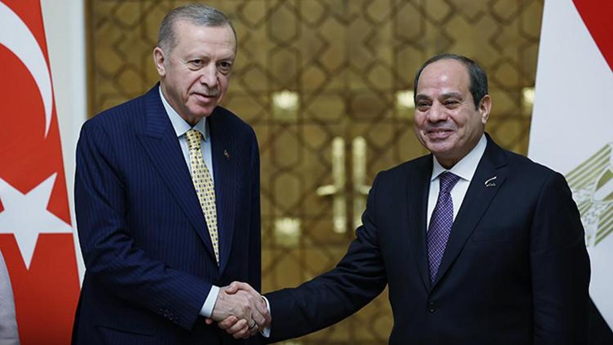 Mısır ile yeni dönem! Erdoğan: Ticaret hacmini 15 milyar dolara çıkarmak için mutabık kaldık
