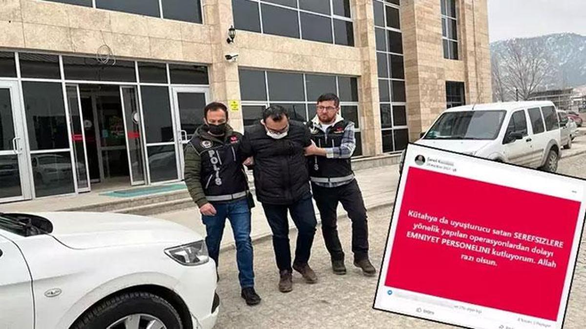 ‘Uyuşturucu satanların alayı vatan haini’ diye paylaşımlarda bulunmuştu üçüncü kez uyuşturucuyla yakalandı