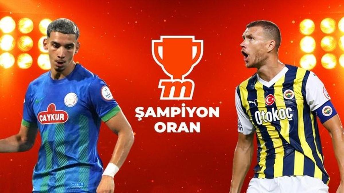 Çaykur Rizespor - Fenerbahçe maçı Tek Maç ve Canlı Bahis seçenekleriyle Misli’de