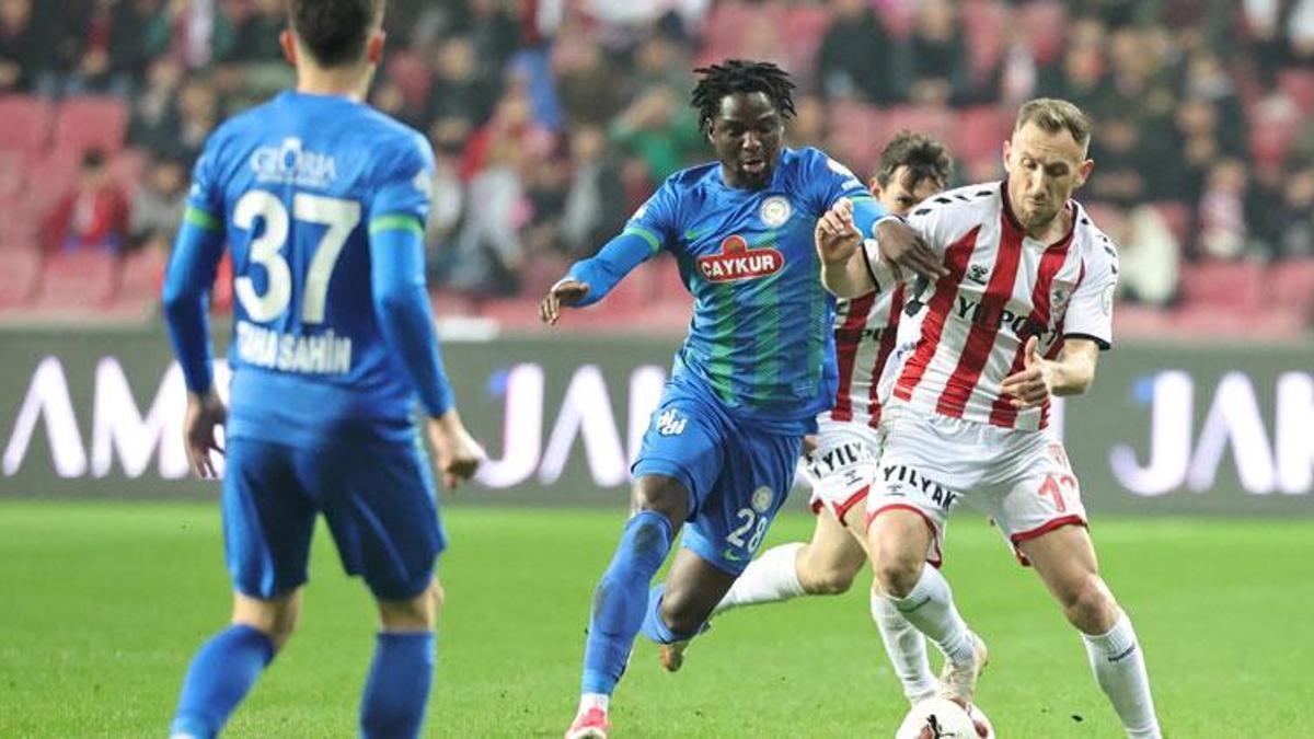 Süper Lig’in 27'nci haftasında Samsunspor, Çaykur Rizespor'u 3 golle geçti