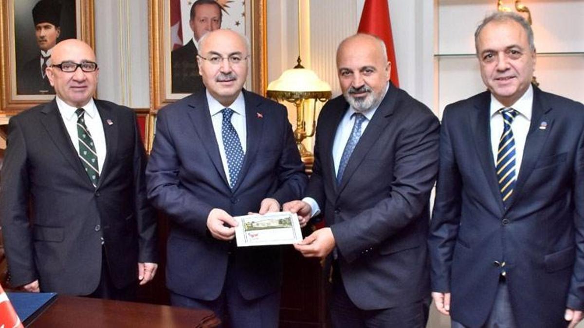 Açılışa davet ettiler: TSYD Heyeti Vali Köşger'i ziyaret etti