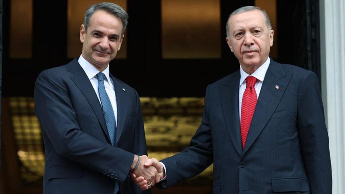 Cumhurbaşkanı Erdoğan, Yunanistan Başbakanı Miçotakis ile görüştü