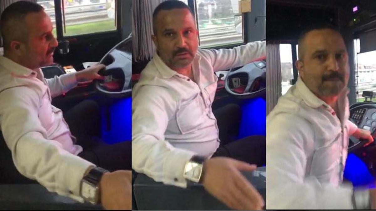 İETT şoförü direksiyonu bırakıp kendisiyle tartışan yolcuya saldırdı